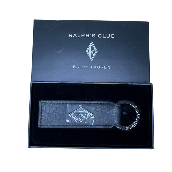 Ralph Lauren Ralph's Club Key Fob Leather Gift Boxed Premium Accessory New in Bo - Picture 1 of 7